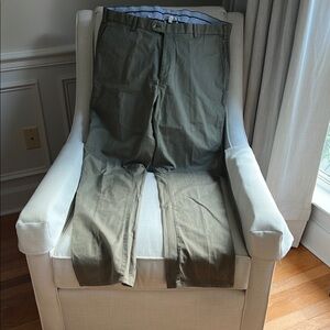 Peter Millar Green Chinos Timeless Straight-Leg Fit